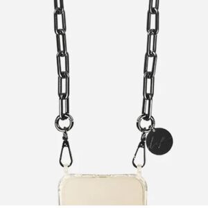 LaCoqueFrançaise Billy short chain Black 40cm. NWT.
